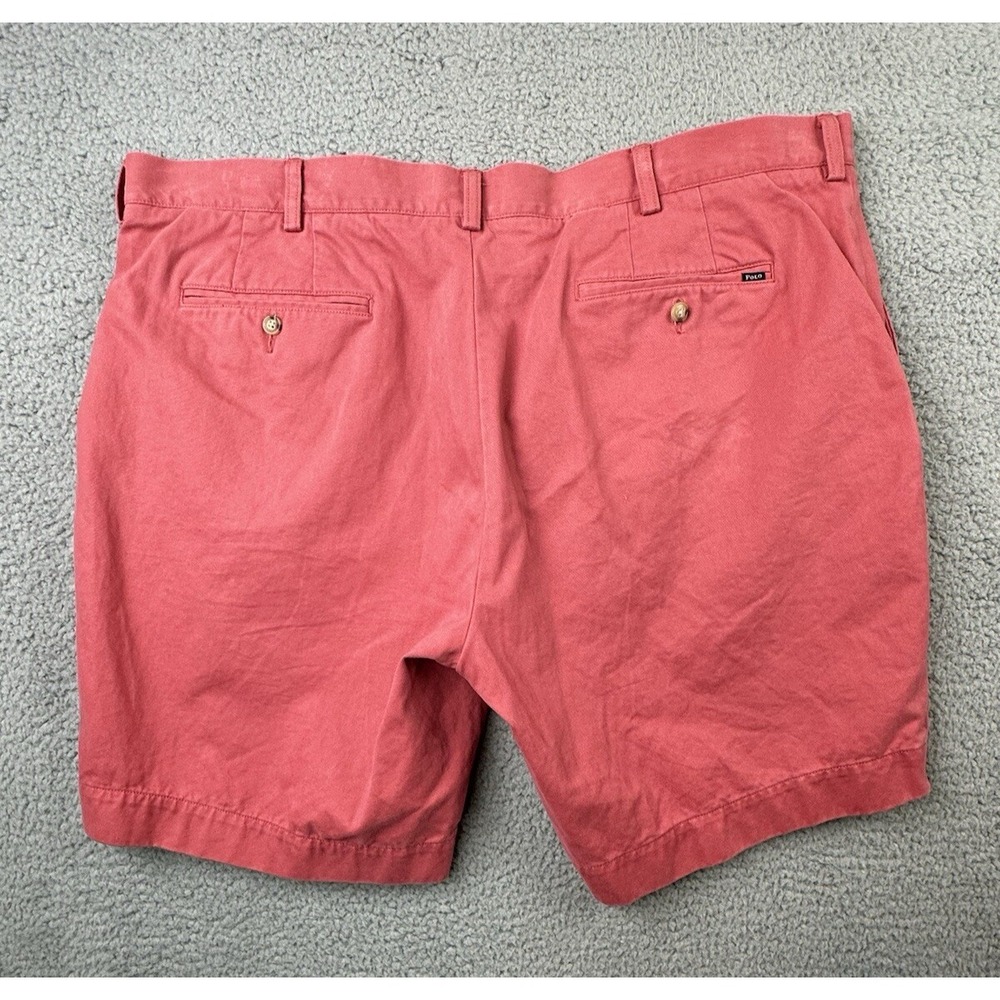 Polo Ralph Lauren Shorts Mens 42 Coral Chino Classic Fit 9" Inseam Stretch Golf - Picture 2 of 12
